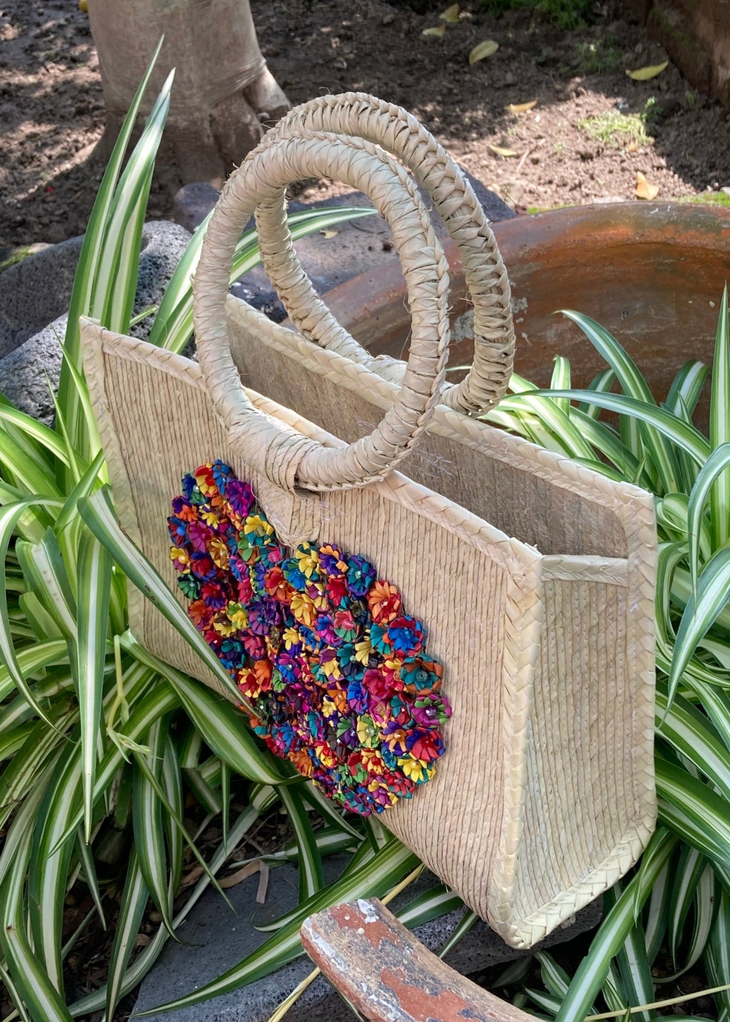 Bolsa Cuadrada Corazón -M- P.L.