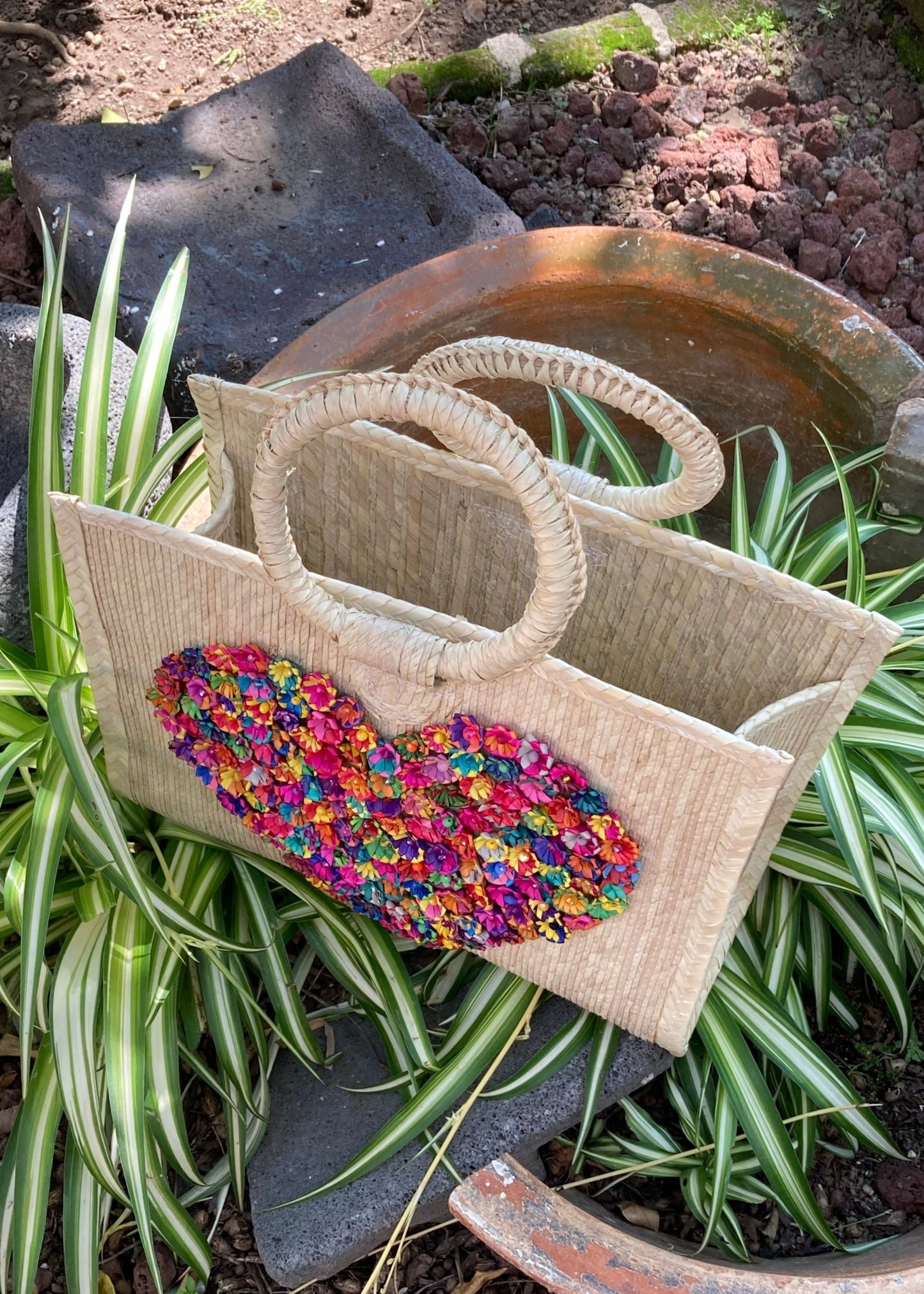 Bolsa Cuadrada Corazón -G- P.L.