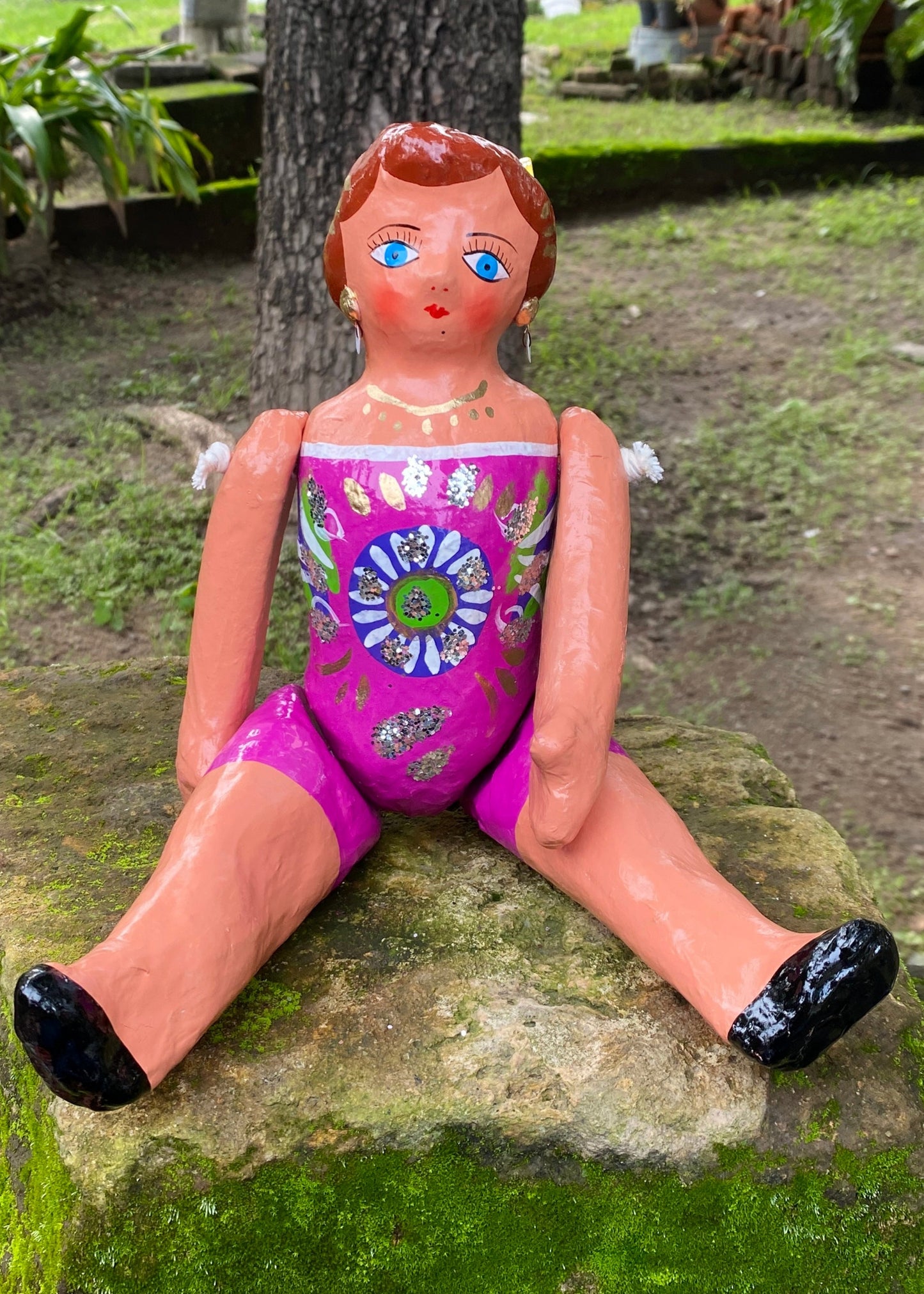 Muñeca de Cartón #3 Rosa