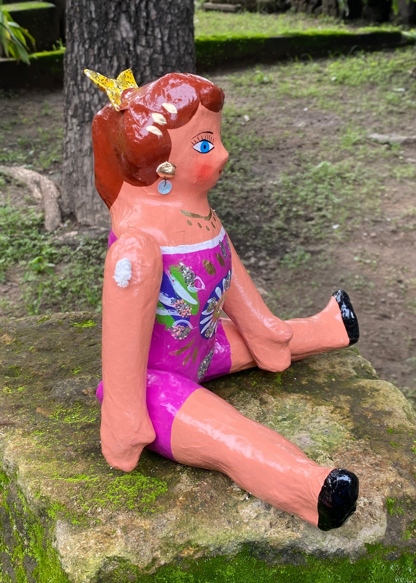 Muñeca de Cartón #3 Rosa