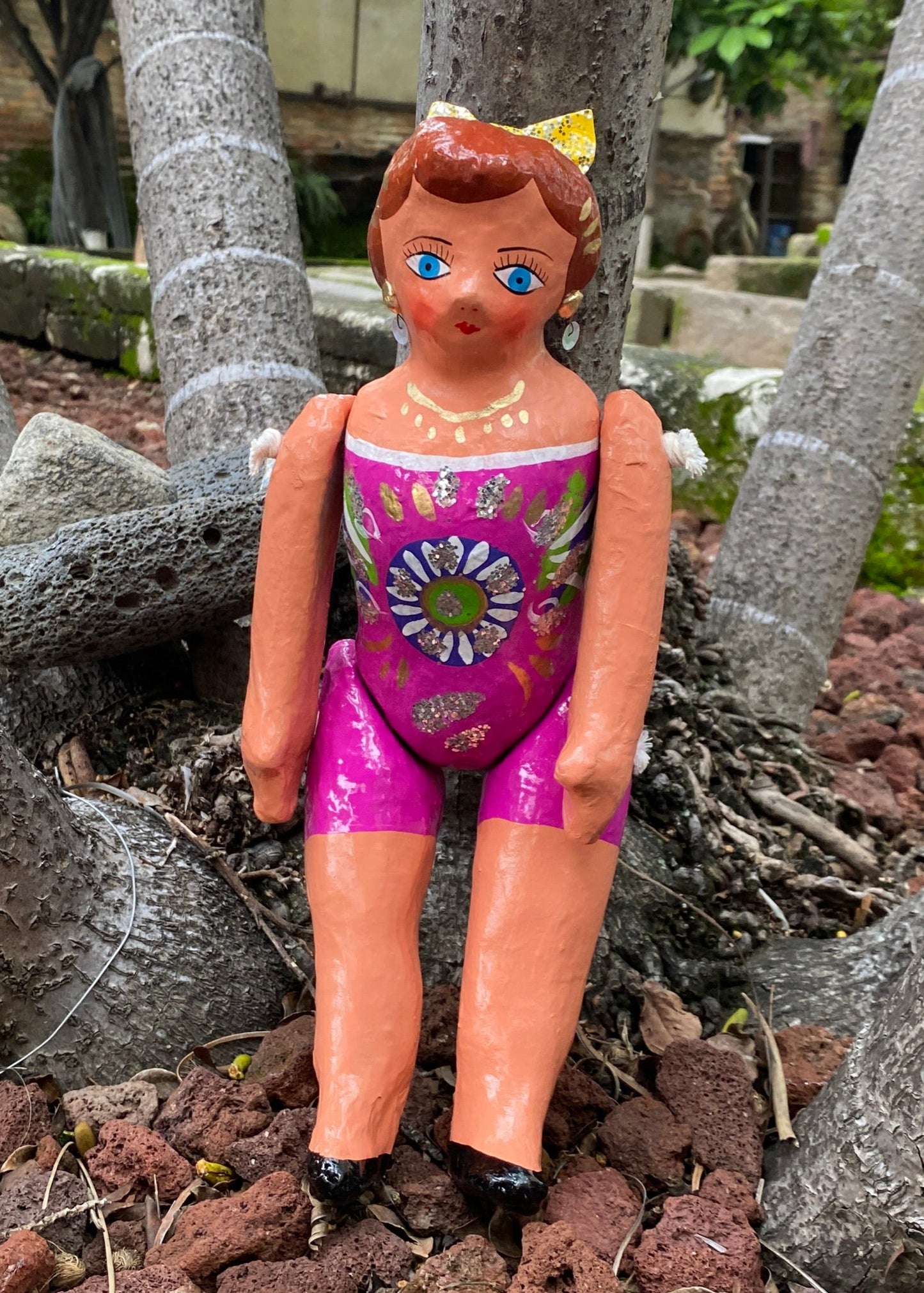 Muñeca de Cartón #3 Rosa