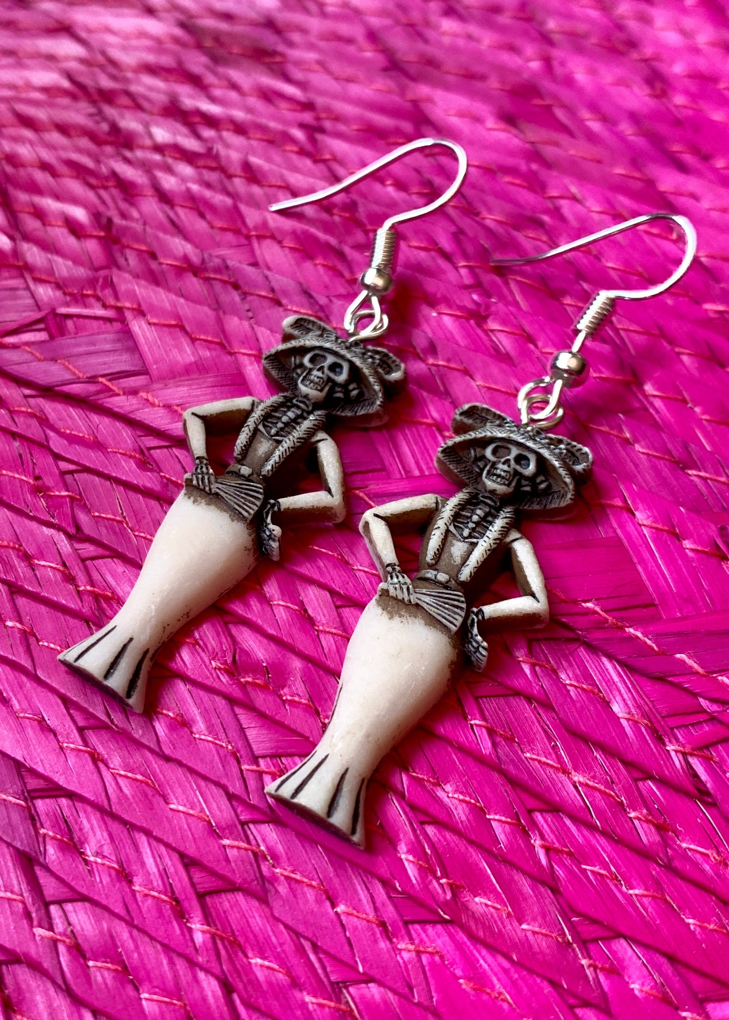 Aretes de Resina Abanico