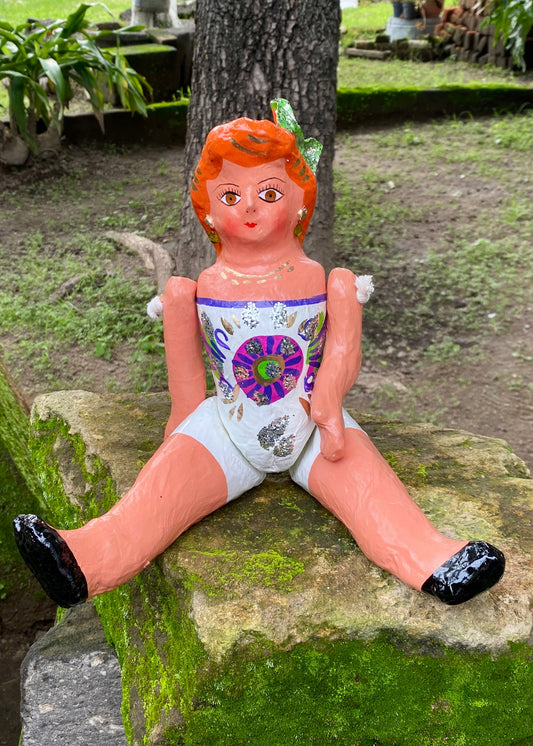 Muñeca de Cartón #3 Blanca