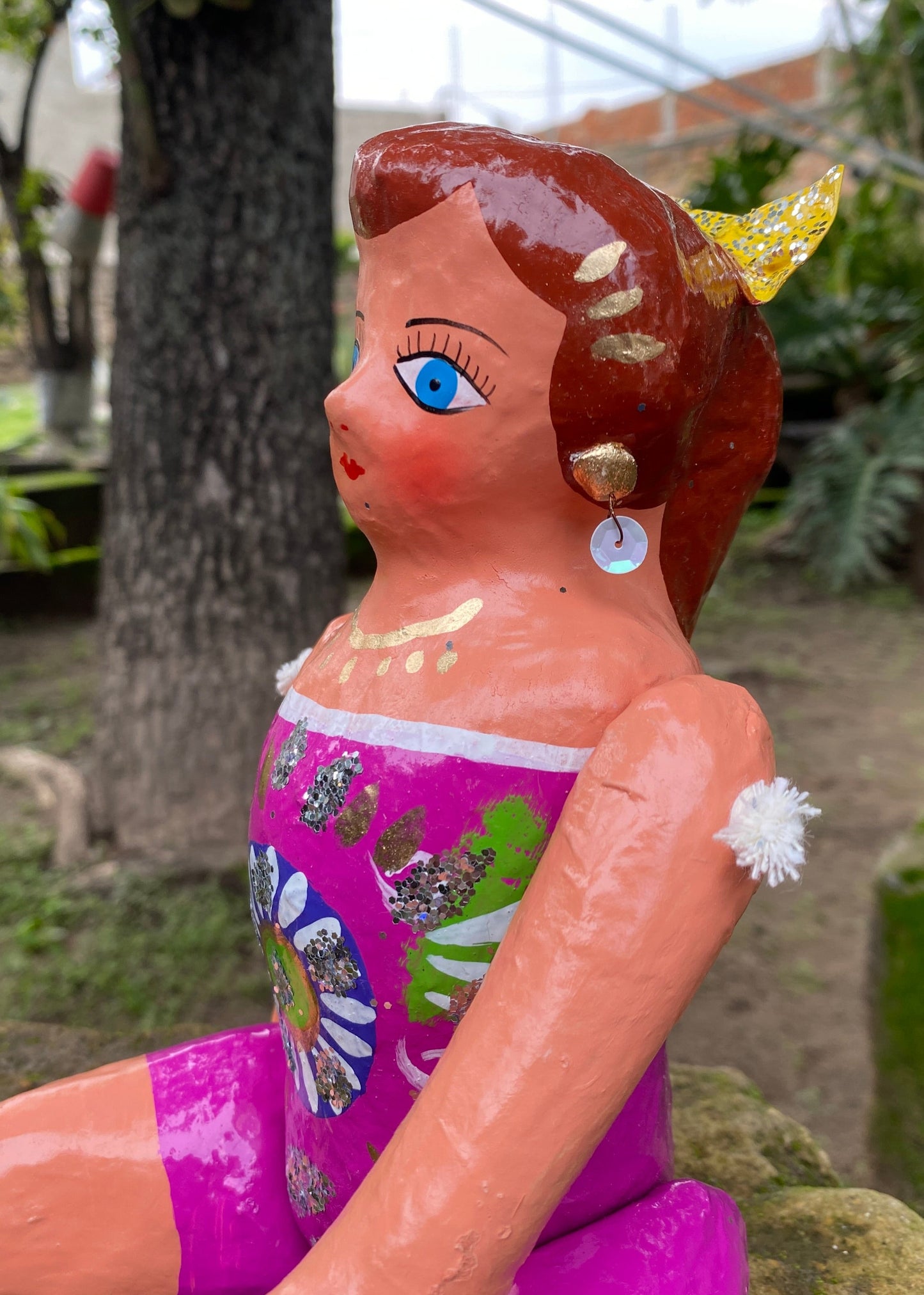 Muñeca de Cartón #3 Rosa