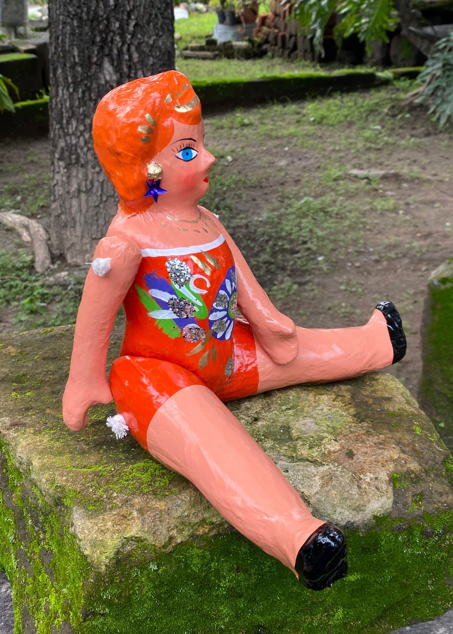 Muñeca de Cartón #3 Naranja