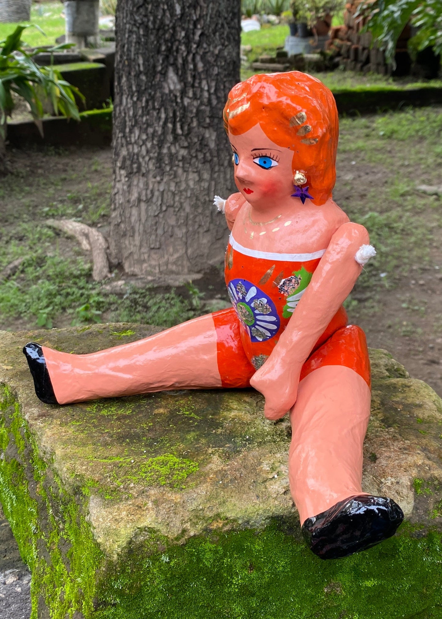 Muñeca de Cartón #3 Naranja