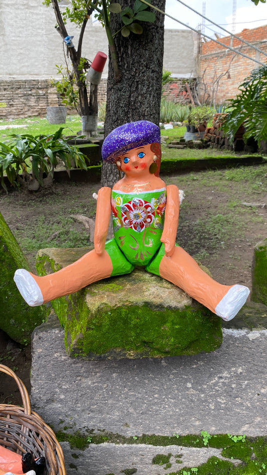 Muñeca de Cartón #4 Verde