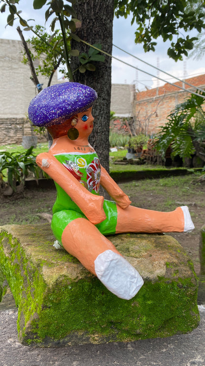 Muñeca de Cartón #4 Verde