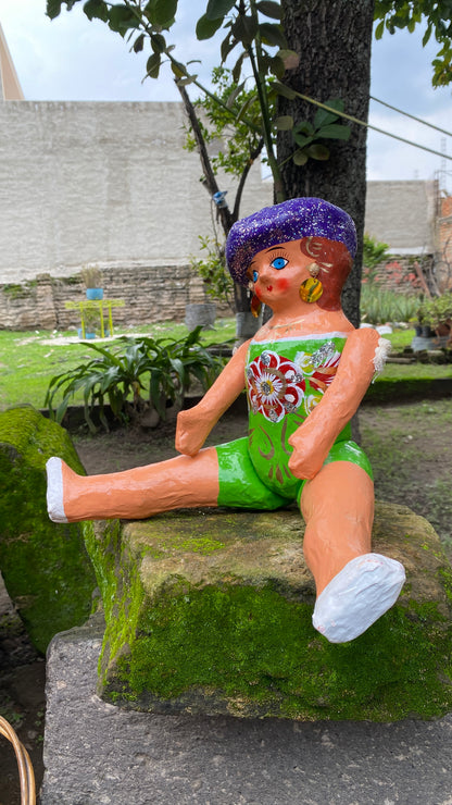 Muñeca de Cartón #4 Verde