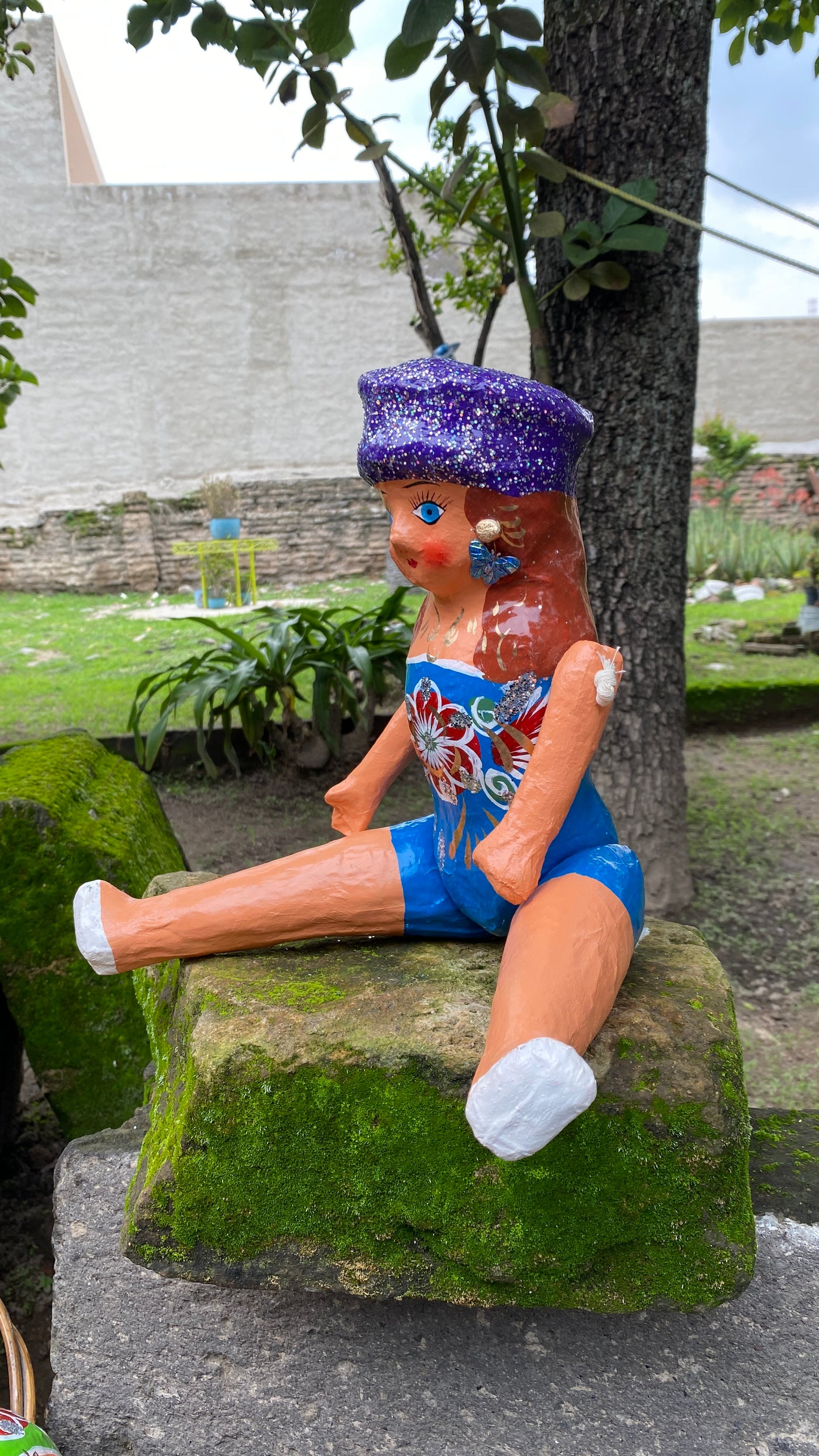 Muñeca de Cartón #4 Azul Rey