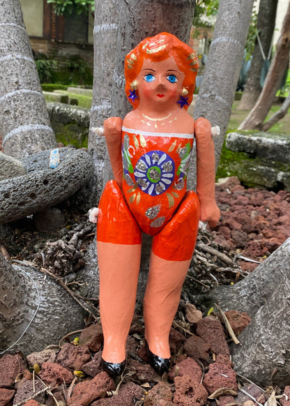 Muñeca de Cartón #3 Naranja