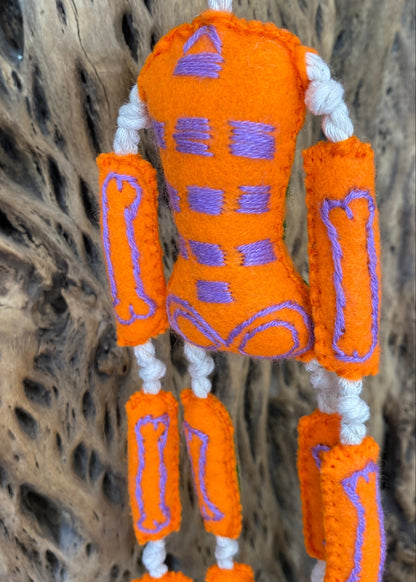 Esqueleto de Lana Naranja
