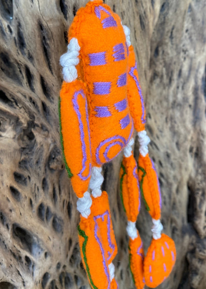 Esqueleto de Lana Naranja