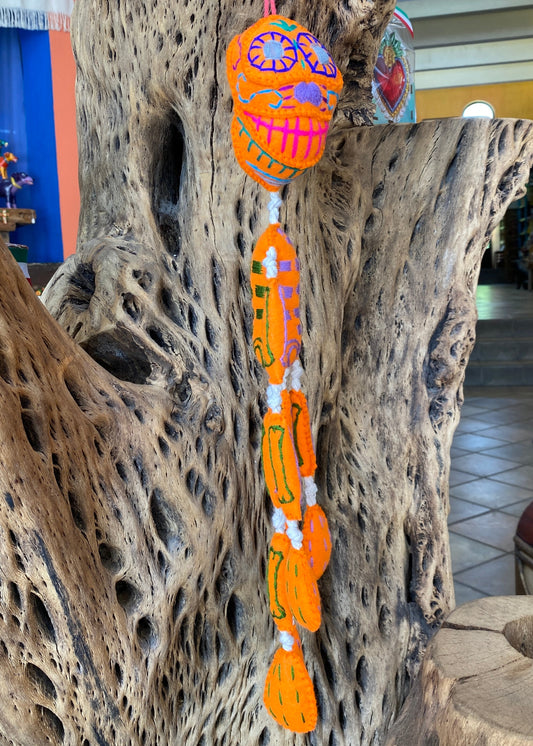 Esqueleto de Lana Naranja