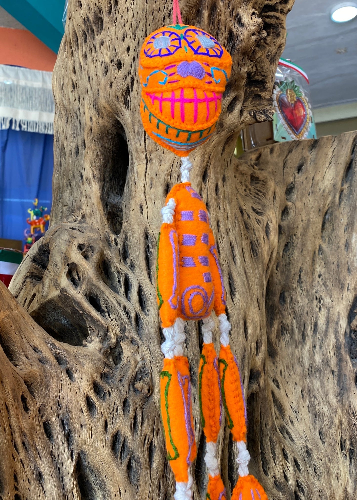 Esqueleto de Lana Naranja