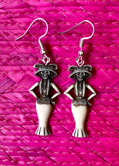 Aretes de Resina Abanico