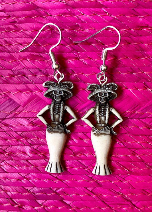 Aretes de Resina Abanico