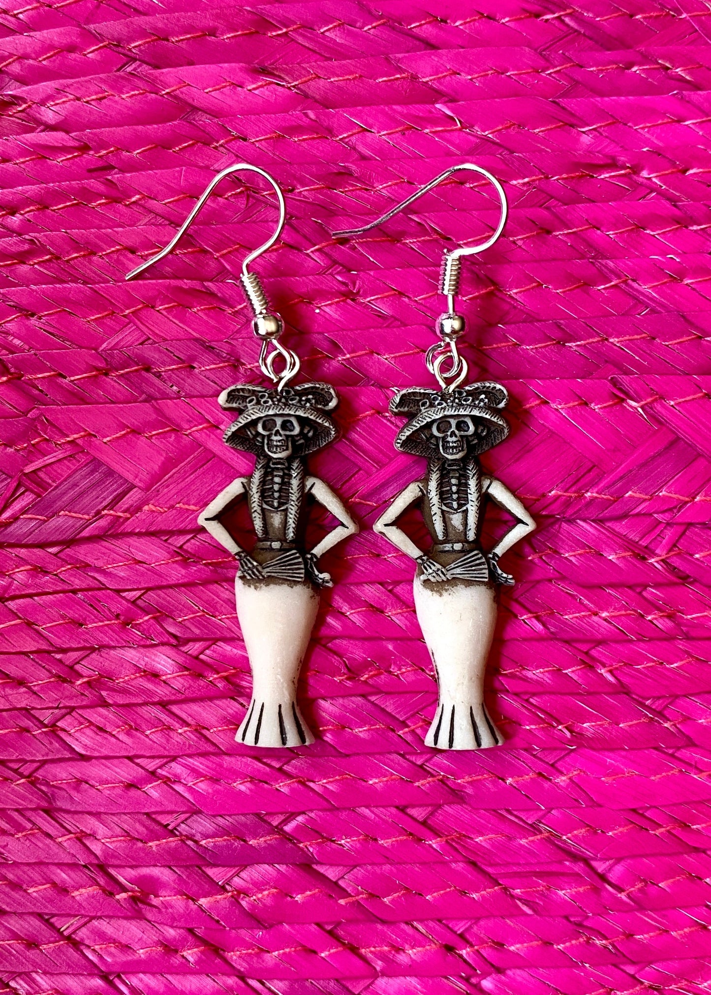 Aretes de Resina Abanico