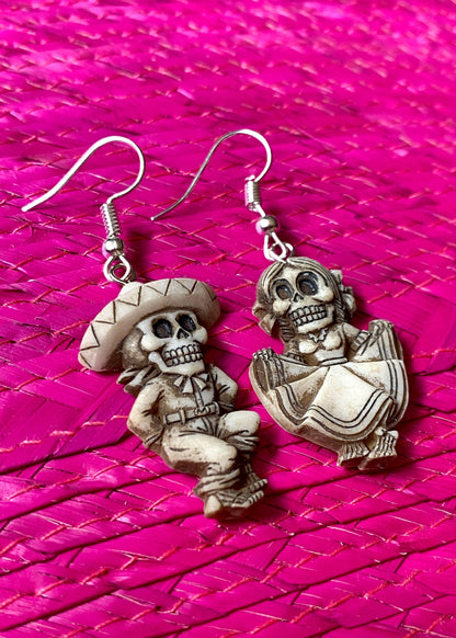 Aretes de Resina Rancheritos Bailando