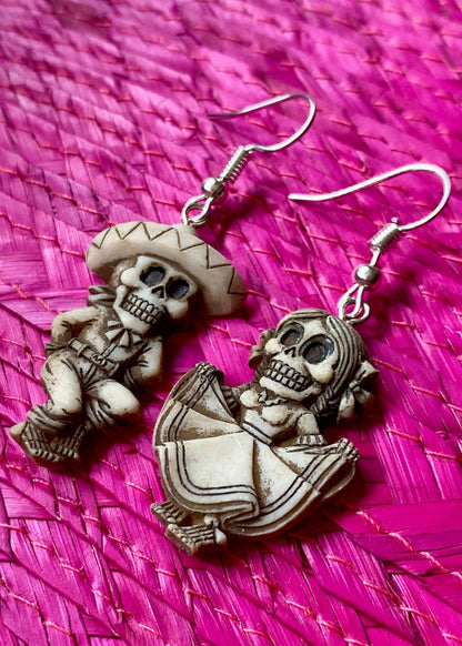 Aretes de Resina Rancheritos Bailando