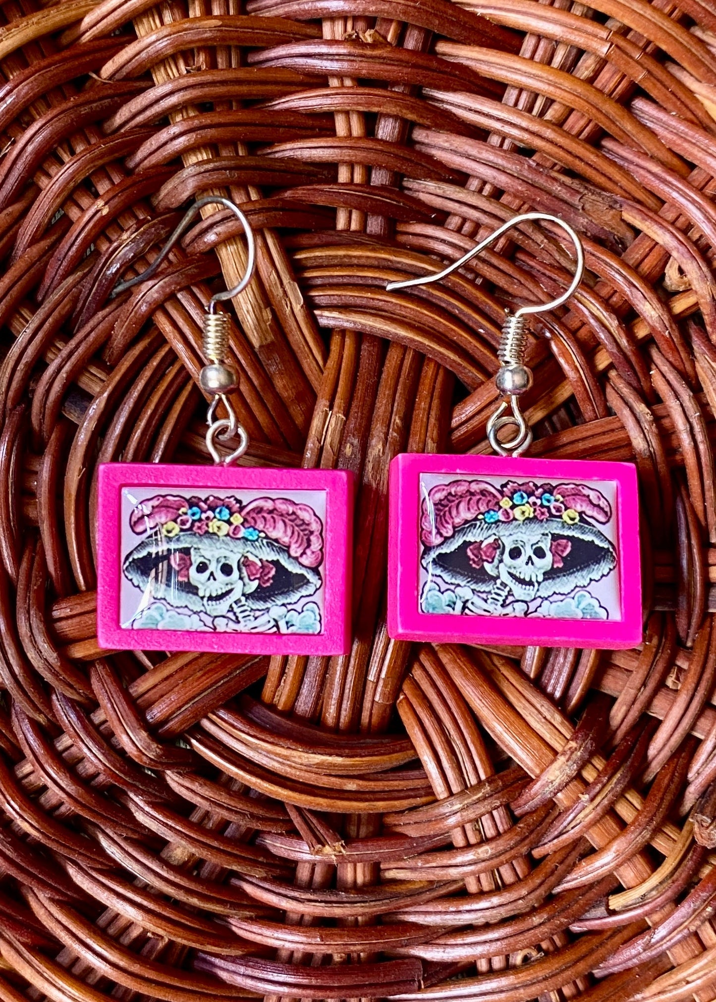 Aretes de Resina Catrina Col