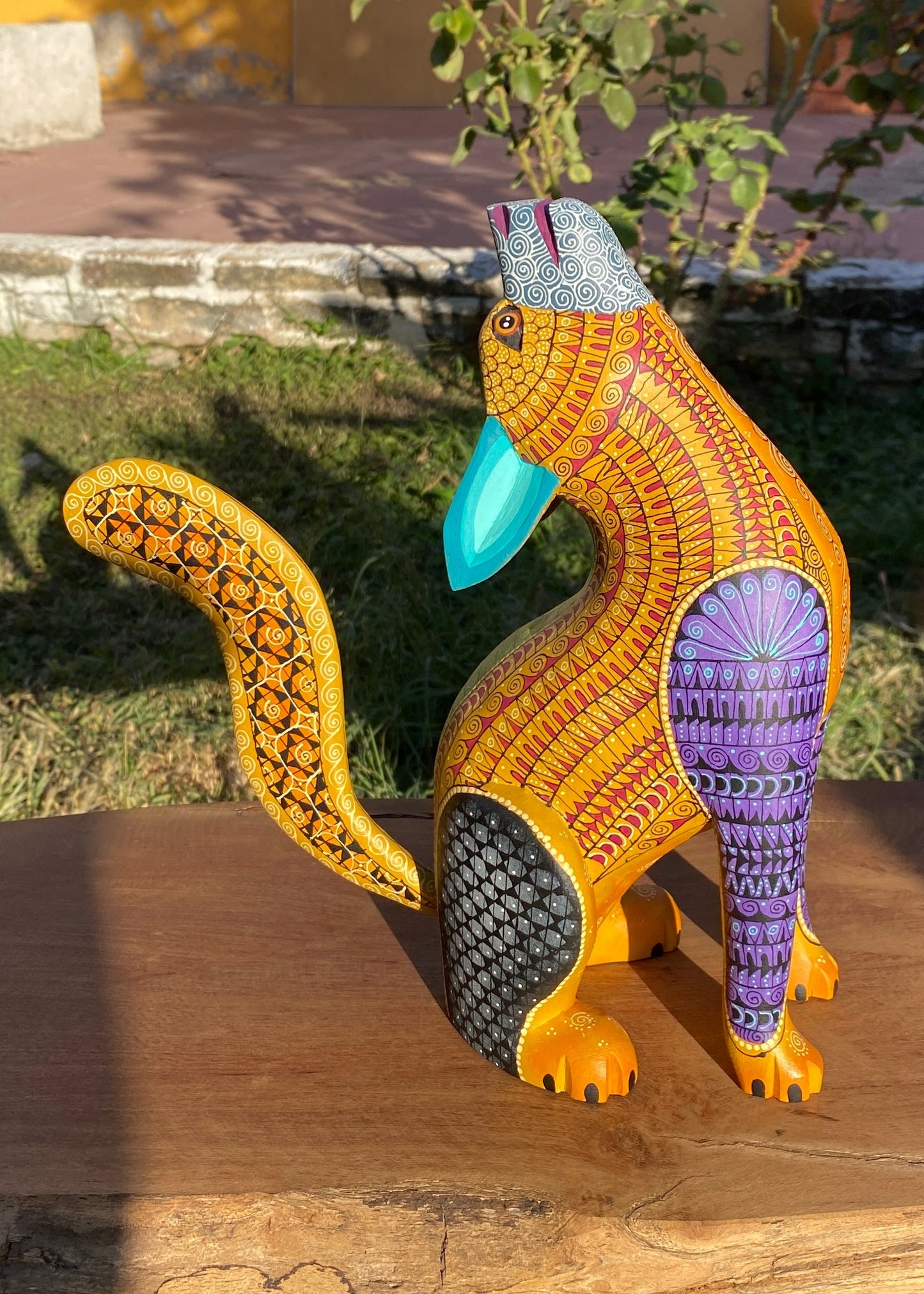 Alebrije Coyote Mostaza