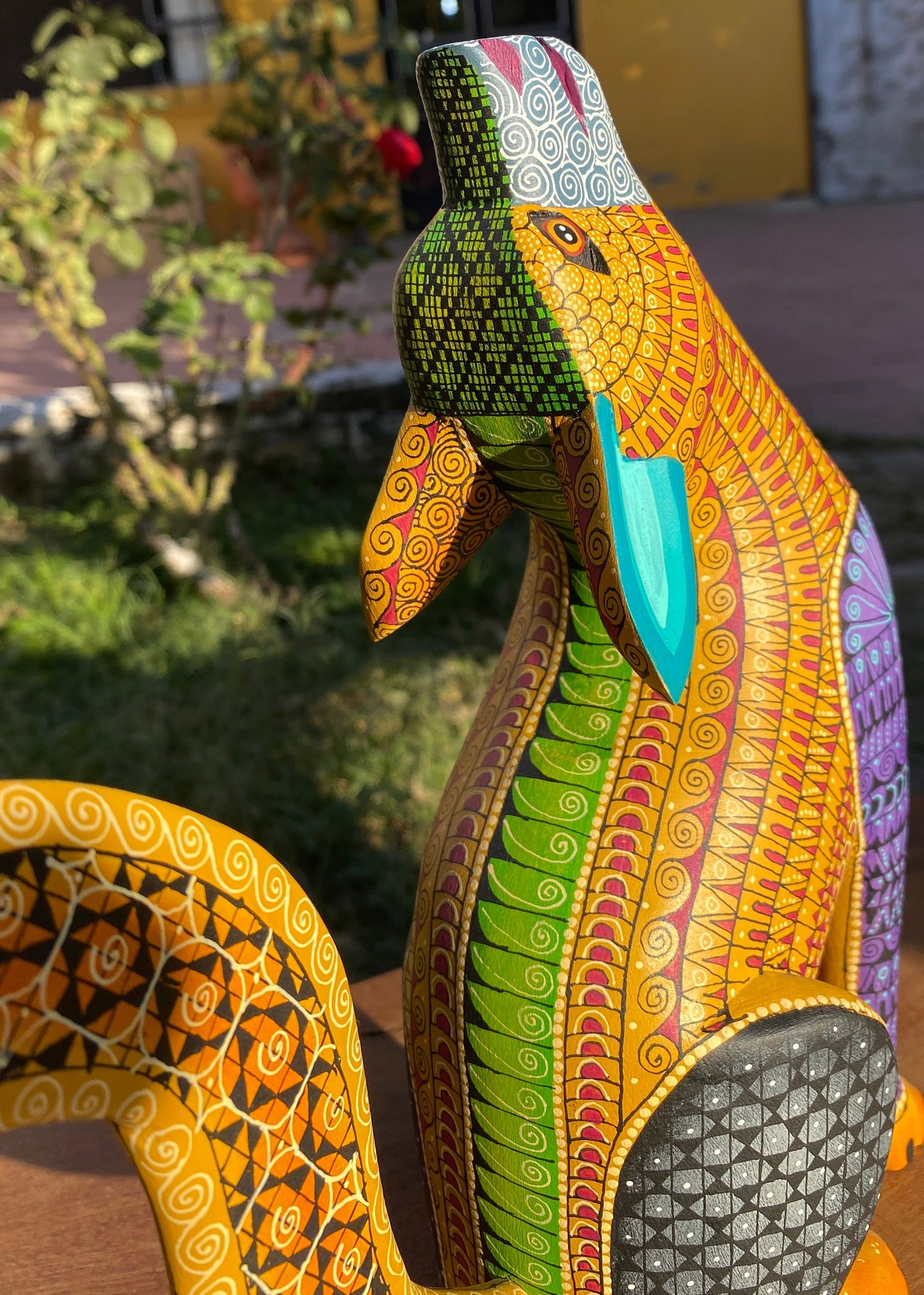 Alebrije Coyote Mostaza