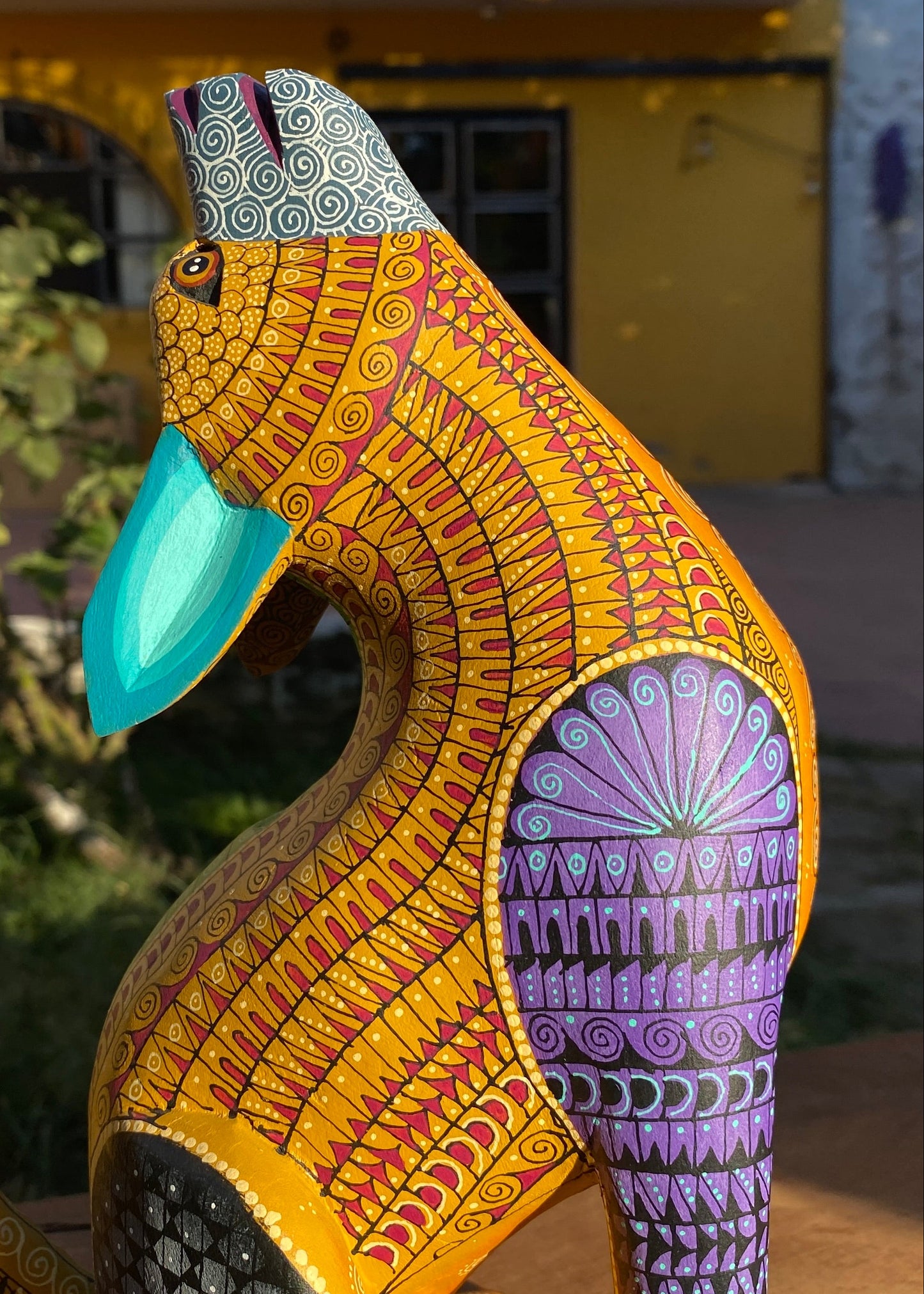 Alebrije Coyote Mostaza