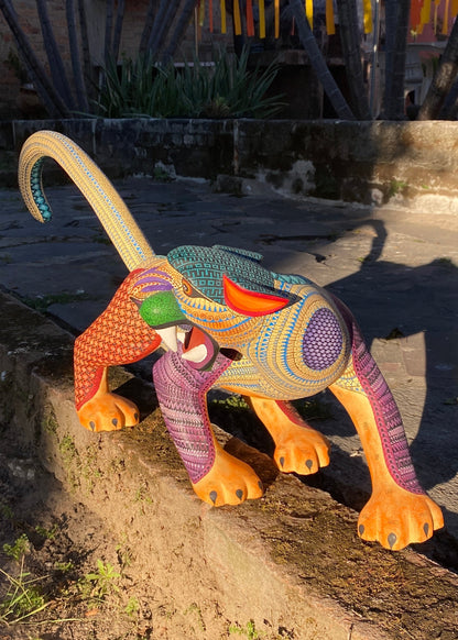 Alebrije Jaguar Naranja