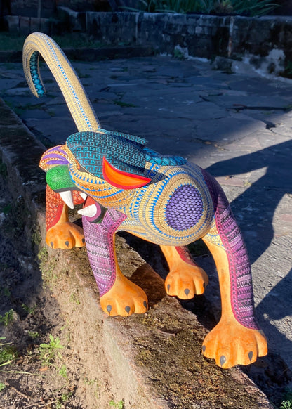 Alebrije Jaguar Naranja