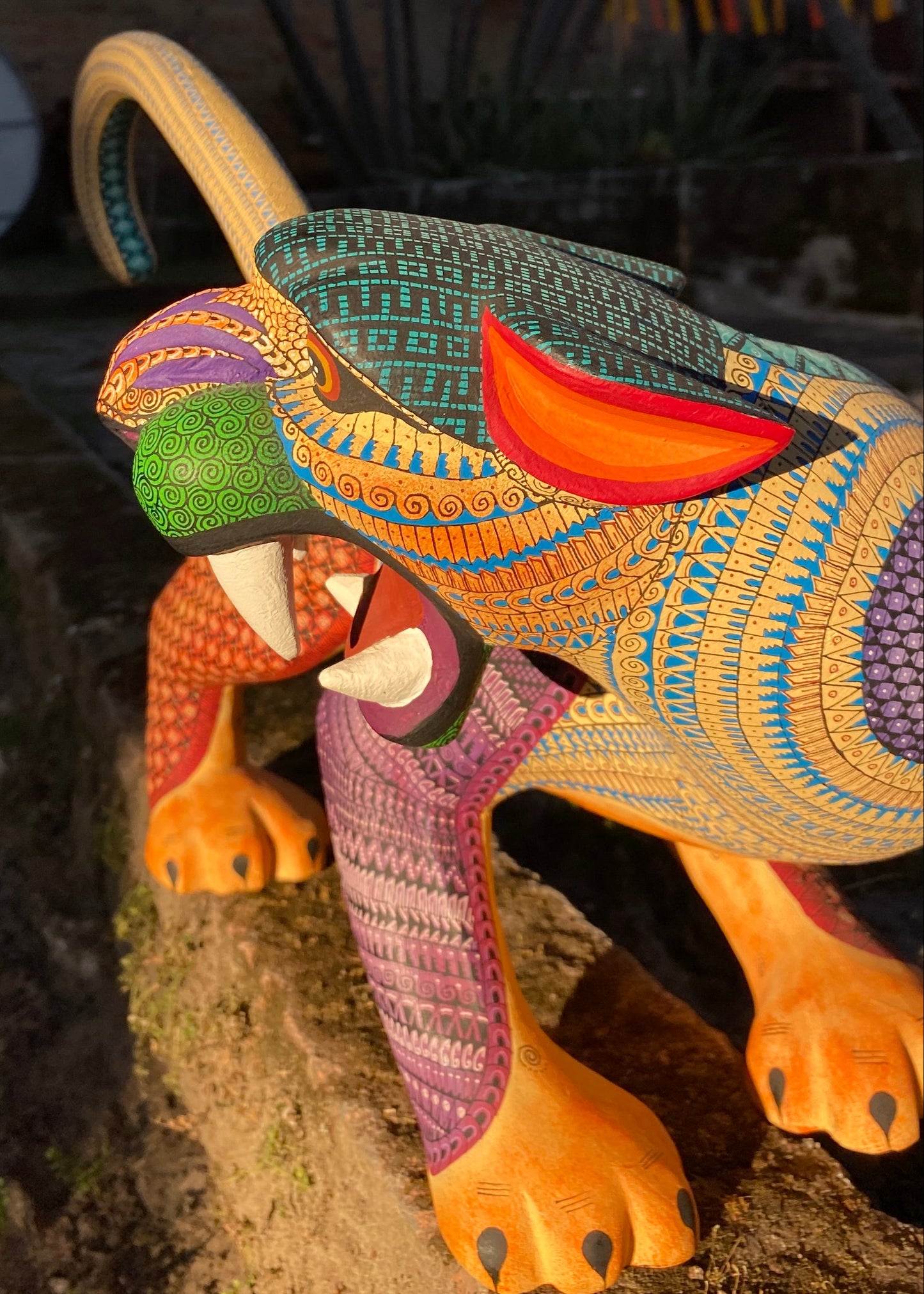 Alebrije Jaguar Naranja