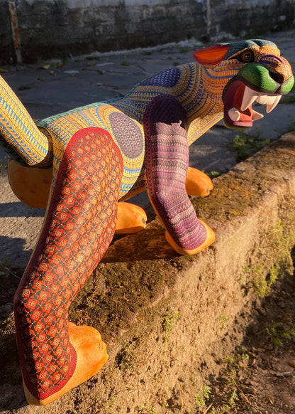 Alebrije Jaguar Naranja