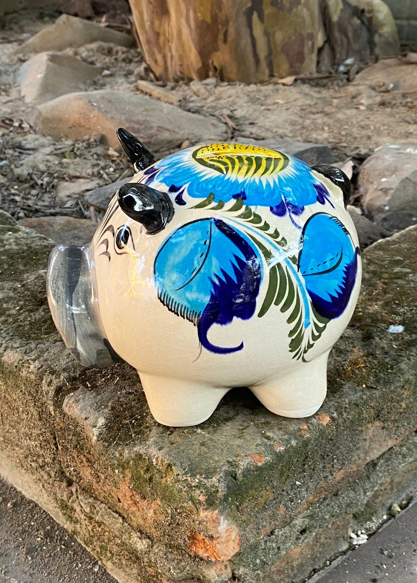 Puerquito Caolín Azúl